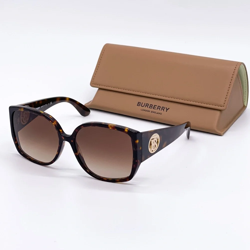 NEW BURBERRY BE4290 3002/13 HAVANA ROUND WOMEN’S SUNGLASSES BURBERRY B 4290